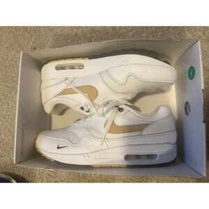 Nike Air Max 1 By You White Black Tan Men’s Size 10.5 FJ8893-900 New